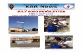 july 2020 Newsletter · Chuck Simpson KC0NUG - Rapid Response Jim Andera K0NK - KCHEART NTS liaison is maintained with the KS SSB Net: Jim Andera K0NK Terry Reim WA0DTH George McCarville