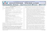 CHIPPEWA TRIBE UNE AAMJIWNAANG FIRST NATION March 13, … · 2020-04-23 · CHIPPEWA TRIBE-UNE 3 March 13, 2015 Issue 15:05 March 13 -27, 2015 Danielle Nahdee Mar. 14 Brian Rogers