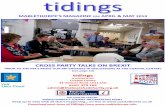 CROSS PARTY TALKS ON BREXIT tidings · 2019-04-12 · Paintless Dent Repair Howard Turner 34, Marine Avenue Sutton-on-Sea 07977 093 824 dentsdirect@talktalk.net Covering East Lindsey