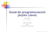 Úvod do programovacích jazyku˚ (Java) · package chess; import java.lang.*; import chess.model.*; public class Board {public static int FIELD_NUMBER = 8; private ChessPiece mGameArray[][];