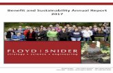 Benefit and Sustainability Annual Report 2017benefit to our communities and environment, as well as to our shareholders. The purpose of this Benefit and Sustainability Annual Report