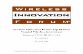 WinnF Top 10 Most Wanted Innovations€¦ · Advanced Technologies Committee Top 10 Wireless Innovations WINNF-TR-0014-V5.0.0 Copyright © 2019 The Software Defined Radio Forum Inc