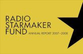 RADIO STARMAKER FUND ★07 –2008 · 24 neverending white lights $37,651.00 24 patrick watson $58,750.00 24 shout out out out out $19,500.00 24 social code $73,950.00 24 stars $132,039.00