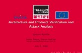 Architecture and Protocol Veriﬁcation and Attack Analysis · 2020-04-22 · Introduction Performance analysis Attack analysis Outlook Context Performance and attack analysis Our