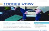 Trimble Unitydownload.trimblewater.com/Trimble Unity Work Management.pdf · Trimble Unity is built to be flexible with applications available for Windows, Android and iOS. Select