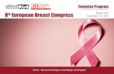 th European Breast Congress Rome, Italy December 4-5, 2017 · 10:45-11:00 Coffee Break/Networking 16:00-16:20 Coffee Break/Networking 13:00-14:00 Lunch Break 08:00-09:15 Registration