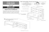 Desk Assembly Instruction Manual Special EditionInstruction Manual Check before assembling Desktop Height, Chair Height/Depth OKAMURA Study DESK series complies with JIS Standard No.