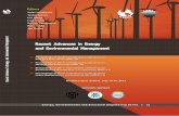 RECENT ADVANCES in ENERGY - WSEASRECENT ADVANCES in ENERGY and ENVIRONMENTAL MANAGEMENT Proceedings of the 8th International Conference on Energy & Environment (EE '13) Proceedings