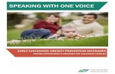 SPEAKING WITH ONE VOICE - Colorado ... Speaking With One Voice . provides you with nine audience-tested