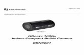 HDcctv 1080p Indoor Compact Bullet Camera …...HDcctv Image Area Dimensions 5.28mm (H) x 2.97 mm(W); ø 6.06 mm area diagonal Sensitivity 0.1 lux/F1.2 (DSS OFF) S/N Ratio More than