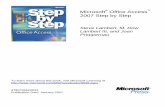 Sample Content from Microsoft Office Access 2007 Step by Step€¦ · Microsoft® Office Access™ 2007 Step by Step Steve Lambert, M. Dow Lambert III, and Joan Preppernau To learn