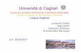 Università di Cagliari · have le? the company. 2. I would have called you if I hadn’t lost my phone. 3. We would have sat in the garden if it had been a sunny day. 4. If she hadn’t