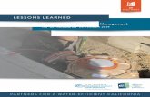 LESSONS LEARNED · 2020-04-22 · This “Lessons Learned” Guidebook was made possible through a contract with the California Department of Water Resources. It builds on landscape