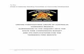 UNITED FIREFIGHTERS UNION OF AUSTRALIA TASMANIA … · 6 January 2016 United Firefighters Union of Australia Tasmania Branch Submission 1.0. INTRODUCTION 1.1 On the 16th September