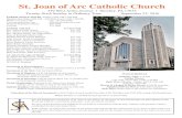 St. Joan of Arc Catholic Church€¦ · 25/09/2016  · St. Joan of Arc Catholic Church 359 West Areba Avenue Hershey, PA 17033 Twenty-Sixth Sunday in Ordinary Time September 25,