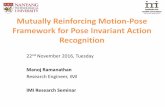 Pose invariant Action Recognition for Automated Behaviour ...imi.ntu.edu.sg/.../Manoj_Ramanathan_22_November_2016.pdf10. Perform a pixel-wise segmentation into one of the body parts