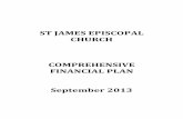 ST JAMES EPISCOPAL CHURCH COMPREHENSIVE FINANCIAL PLAN ...€¦ · ST JAMES COMPREHENSIVE FINANCIAL PLAN September 2013 Approved by the Finance Committee August 14, 2013 2 Approved