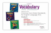 Aligned Common Core State Standards for English …...Aligned to the Common Core State Standards for English Language Arts Grade 8 CONTENTS KEY ALIGNED CONTENT Page 2 Language: Vocabulary
