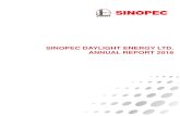 SINOPEC DAYLIGHT ENERGY LTD. ANNUAL REPORT 2018 · Sinopec Daylight's Environment, Health & Safety and Reserves Committee assists the Board in meeting their responsibilities in respect