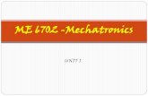 ME 6702 -Mechatronics - PIT · Elements of Mechatronics . Why Mechatronics ? Advantages & limitations of mechanical systems Advantages & limitations of electronic systems Role of