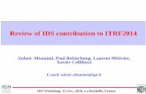 Review of IDS contribution to ITRF2014 - DORIS · IDS Workshop, 31 Oct., 2016, La Rochelle, France Conclusion DORIS contribution to the ITRF2014 •Origin & geocenter motion –X