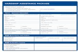 HARDSHIP ASSISTANCE PACKAGE · 7. Automobile Loans $ $ 8. Other Loans $ $ 9. Credit Cards (minimum payment) $ $ 10. Alimony/Child Support $ $ 11. Child/Dependent Care $ $ 12. Utilities