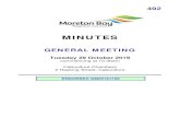 General Minutes - 29 October 2019 - Moreton Bay Region · 29 october 2019 minutes general meeting - 492 page b 29 october 2019 minutes item 3.1 2270 quarter 1 operational plan review