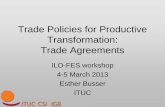 Trade Policies for Productive Transformation: Trade …...fostering research and development (World Bank, Unido) • “vertical industrial policies” i.e. targeted to specific sectors:
