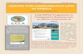 CENTRE FOR COMPARATIVE LAW IN AFRICA December 2019 … · International and Comparative Law (2019) vol 30 no 1, pp 33-52. Nojeem Amodu, “Sustainable ... of business law in Africa,