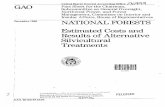 RCED-87-61FS National Forests: Estimated Costs and Results ... · In your April 28, 1986, letter, you requested per-acre cost information on the use of herbicides, manual, and mechanical