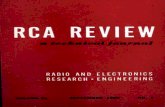 RCA REVIEW · rca review a technical journal radio and electronics research engineering published quarterly by radio corporation of america rca laboratories division in cooperation