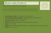 Harvard LTER Schoolyard Program...Harvard LTER Schoolyard Program-----Teacher Developed Lessons and Documents that integrate Harvard Forest Schoolyard Ecology Themes into curriculum.