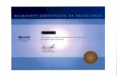 MICROSOFT Microsoft CERTIFIED Professional CERTIFICATE ... · MICROSOFT Microsoft CERTIFIED Professional CERTIFICATE DIRK NUESSLER EXCELLENCE Has successfully completed the requirements
