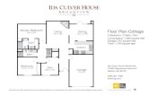 Floor Plan Cottage · Floor Plan Cottage 2 Bedroom / 2 Bath / Den Living Space: 1,390 square feet Garage: 315 square feet Total: 1,705 square feet Ida Culver House Broadview 12505