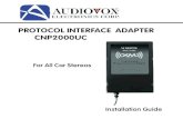 PROTOCOL INTERFACE ADAPTER CNP2000UC...AUDIOVOX ELECTRONICS CORPORATION (the Company) warrants to the original retail purchaser of this product that should under normal use and conditions,