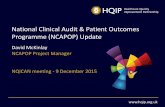 National Clinical Audit & Patient Outcomes Programme ... · Procurement activities •New topics in specification development phase –Asthma – Task and Finish Group meetings 22