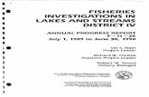 FISHERIES i - INVESTIGATIONS IN I - DISTRICT IVlargemouth bass fishing. Approximatly $326,803.00 was spent by Lake Monticello fishermen during this study. Concerning capture and release