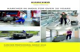 KARCHER IN INDIA FOR OVER 20 YEARS · KARCHER PROFESSIONAL RANGE 2016 Experience how Karcher makes a difference. makes a difference KARCHER IN INDIA FOR OVER 20 YEARS. Innovative