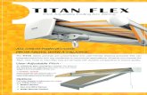 TITAN FLE X AN E - The Web Console · Pitch Adjustable Folding Arm Awning TITAN FLE X User-Adjustable Pitch Options An additional gear mechanism enables the pitch of the awning to