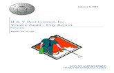 B & Y Pest Control, Inc. Vendor Audit - City Report...Vendor Audit – City Report B&Y Pest Control, Inc. 15-105 January 8, 2016 City of Albuquerque, Office of Internal Audit 4 invoices
