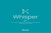 Whisper · De Duux Whisper kent maar liefst 26 standen. Zo vind je altijd de perfecte luchtstroomsterkte. Dankzij de horizontaal- en verticaal-oscillerende functie geeft de Whisper