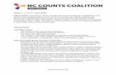 Theme: I Count NC, #iCountNC · 2020-03-16 · Theme: I Count NC, #iCountNC Call to Action: Residents in North Carolina will receive invitations to participate in the 2020 Census