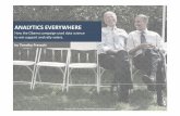 Winning with Analytics - Timothy Prescott · Title SLIDE ANALYTICS EVERYWHERE How the Obama campaign used data science to win support and rally voters. by Timothy Prescott Source:
