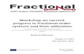 Workshop on current progress in fractional-order systems ...fractional-systems.eu/.../uploads/...compressed.pdf · progress in fractional-order systems and their utilization annual