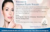 Welcome to Giesswein Plastic urGerybloximages.chicago2.vip.townnews.com/cumberlink.com/content/tnc… · We at Giesswein Plastic Surgery congratulate you on both your decision to