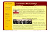 Economics Happenings - Elon University · ute presentation being scored on content, teamwork, responses and presentation. This year Elon finished ... E C O N O M I C S H A P P E N