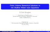 Finite Volume Numerical Solutions to the Shallow Water ... · to implement FVM to solve hyperbolic PDE to obtain numerical solutions to SWE to see some open problems in plasma physics