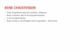 RENE CHRISTENSEN · • Undersøkelse I Oslo på 80 tallet gjennomført av Norske myndigheter viste at konsumenter benyttet kaminen med lite luft ( Isachsen and Veiberg 1984). •