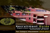 Contentscs.du.ac.in/uploads/placement/2016/Placement Brochure... · 2017-01-24 · 1 Recruitment Guide Contents ... successfully bringing out a placement brochure to facilitate campus