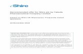 Recommended offer for Shire plc by Takeda …...2018/11/22  · 1 Recommended offer for Shire plc by Takeda Pharmaceutical Company Limited Impact on Shire UK Sharesaves: Frequently
